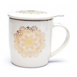 MUG MANDALA BLANC